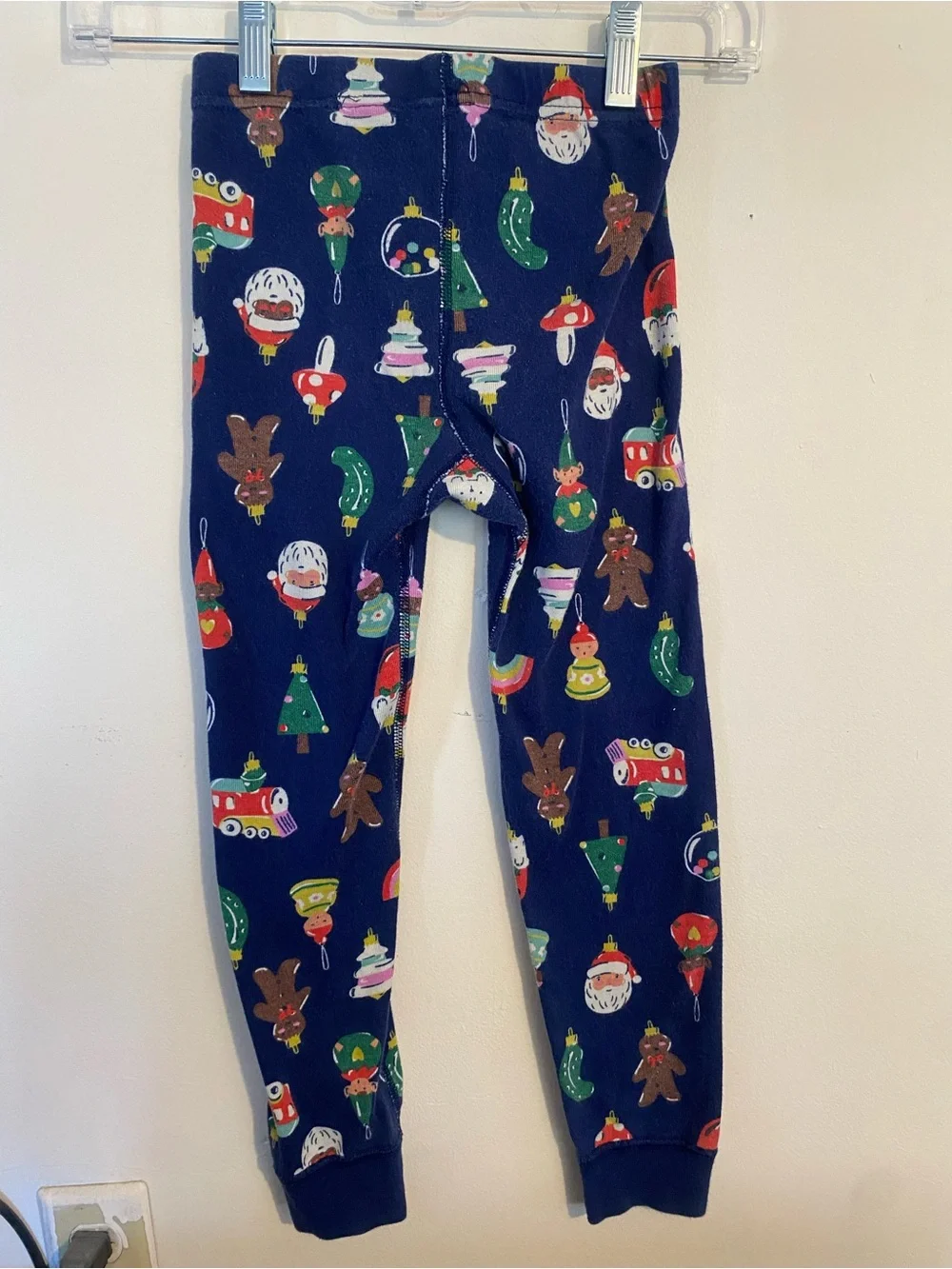 Hanna Andersson Christmas Pajama set size 120 / 6-7 Holiday tree gingerbread
